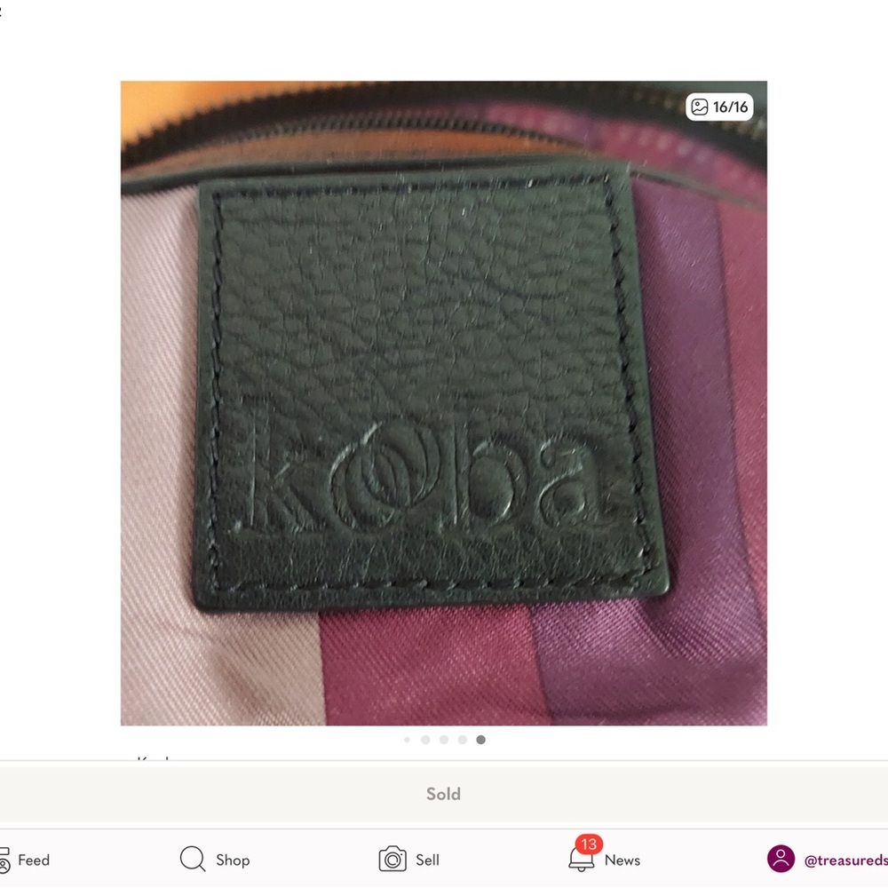 ✔️Kooba Leather & Canvas Backpack - Picture 13 of 16